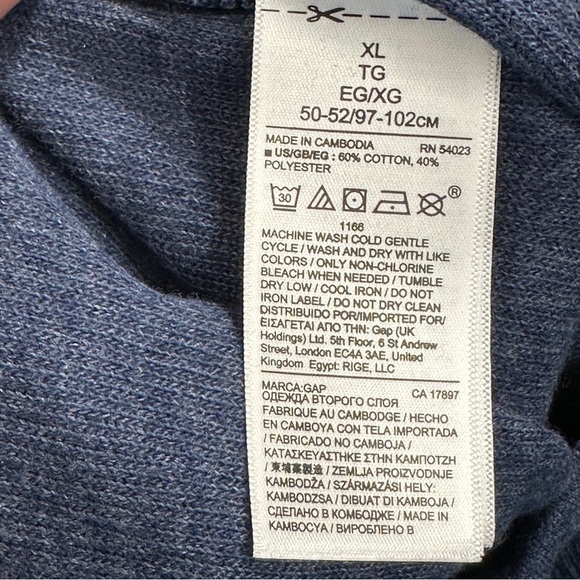 Gap thermal sweatpants, button fly, men's XL, new, cozy - Picture 6 of 11